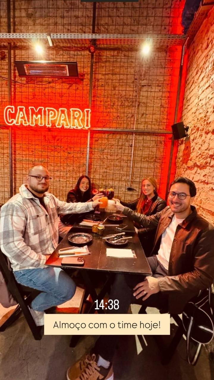 Almoço com o time